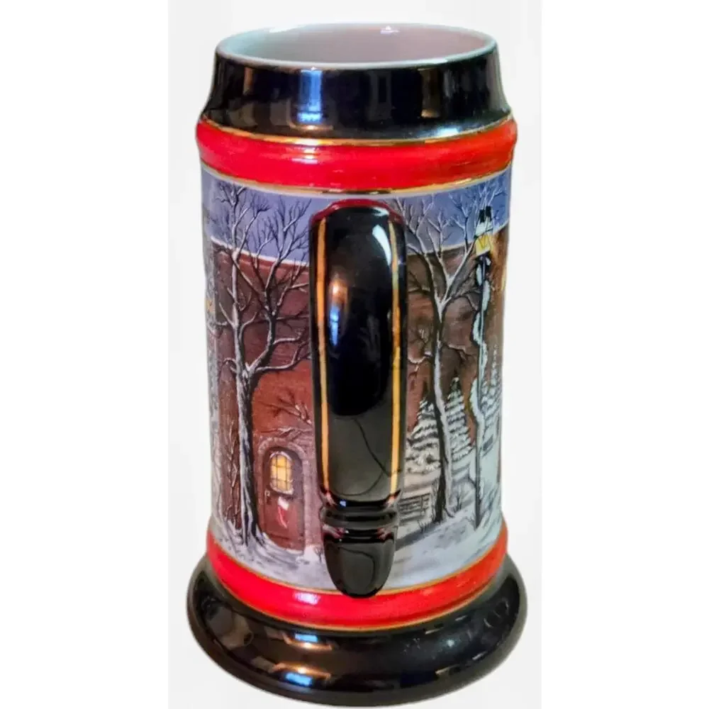 Budweiser Clydesdales Holiday Stein Beer Mug 